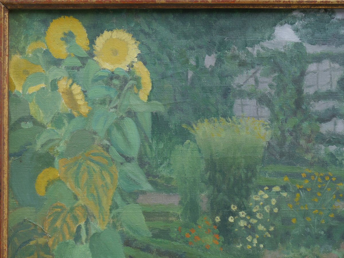 Sunflower Garden. Julia Abel-truchet (1862-1935)-photo-4
