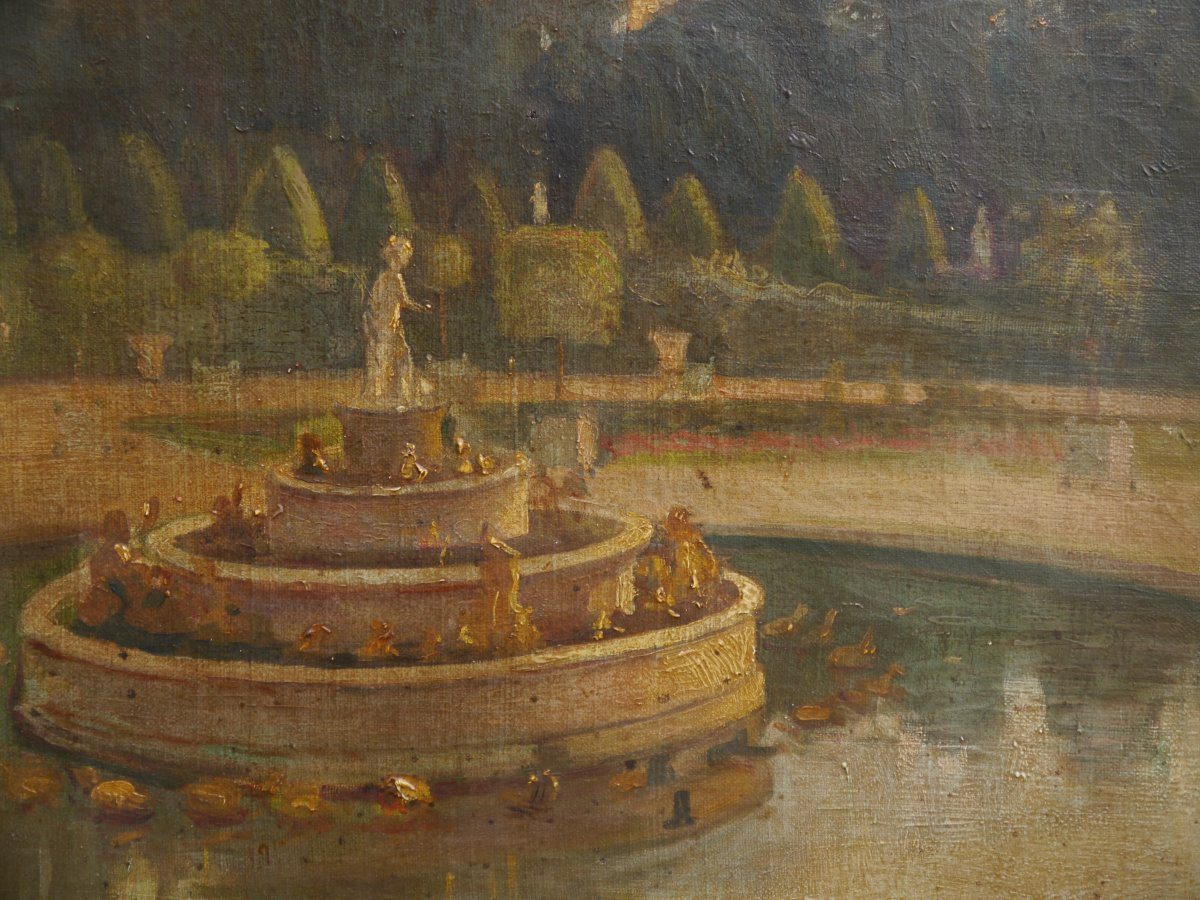 Versailles Park And Latone Basin. Charles Clerambault (1885-?)-photo-1
