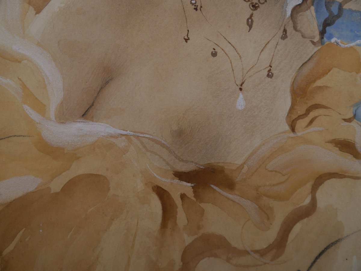 Bare-chested Woman Circa 1900.-photo-4