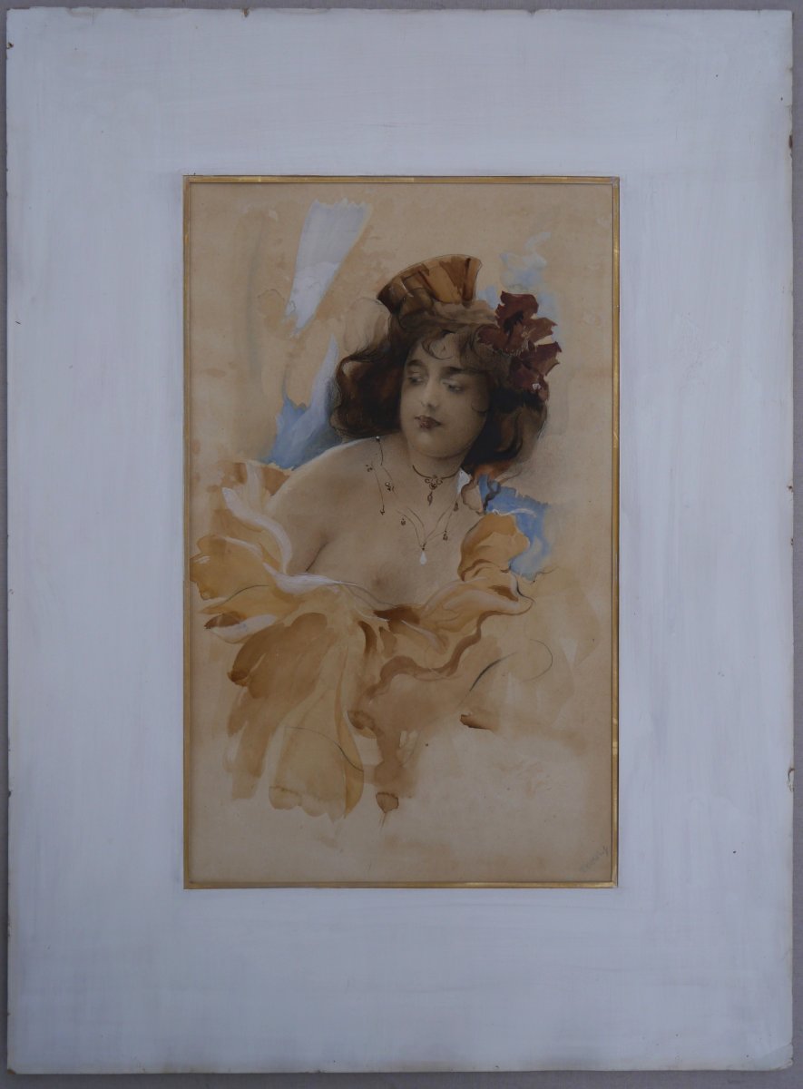 Bare-chested Woman Circa 1900.-photo-6