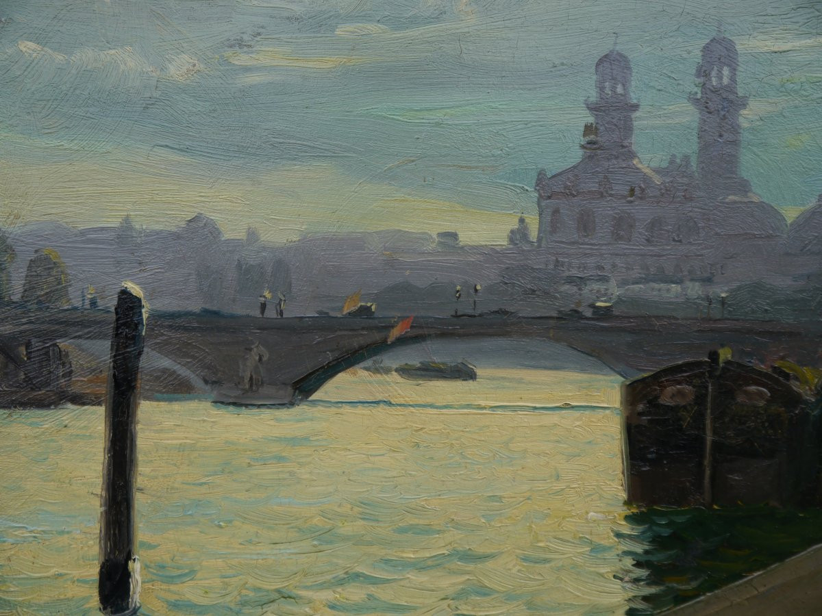 Paris et l'ancien Trocadéro.Robert Lea MAC-CAMERON (1866-1912) peintre américain-photo-3