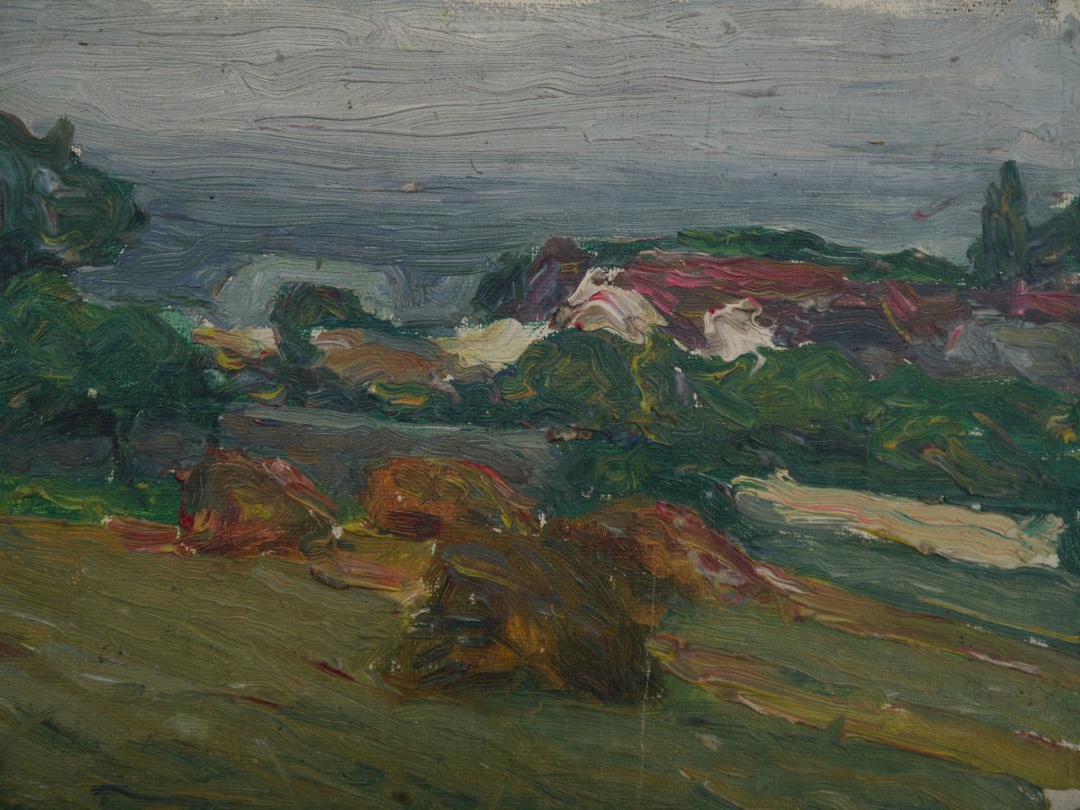 Landscape Study With Millstones. Raymond Thibésart (1874-1968)-photo-4