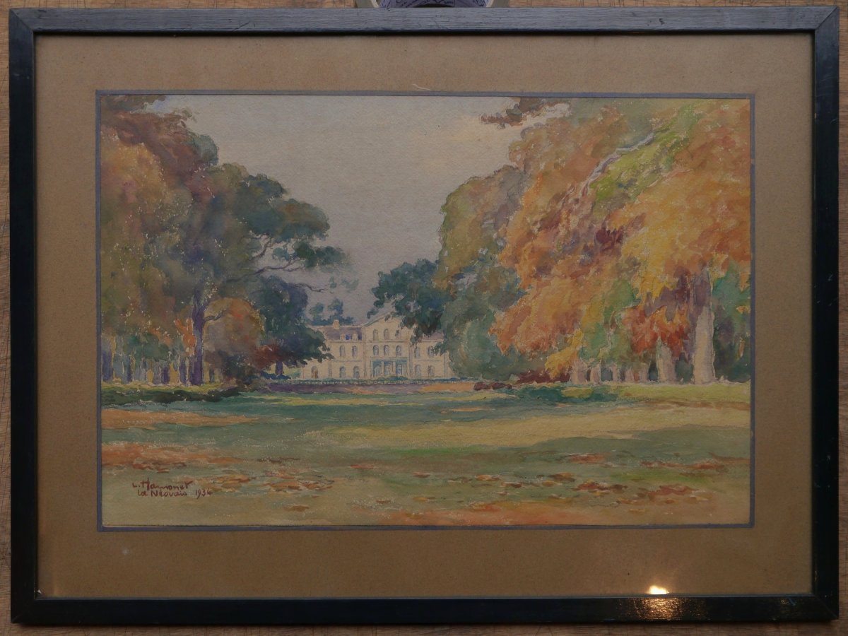 Château de La Néauvais 1934, De la Guerrande.Léon HAMONET (1877-1953)-photo-2