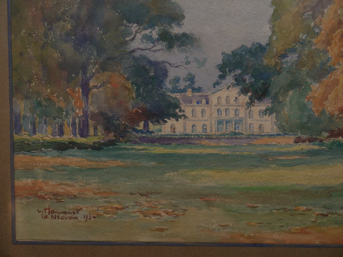 Château de La Néauvais 1934, De la Guerrande.Léon HAMONET (1877-1953)-photo-2
