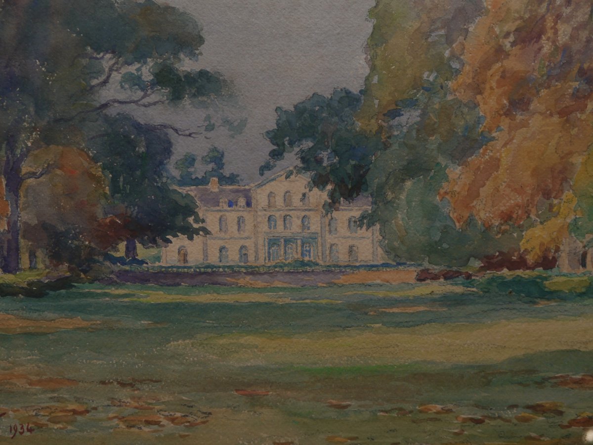 Château de La Néauvais 1934, De la Guerrande.Léon HAMONET (1877-1953)-photo-3