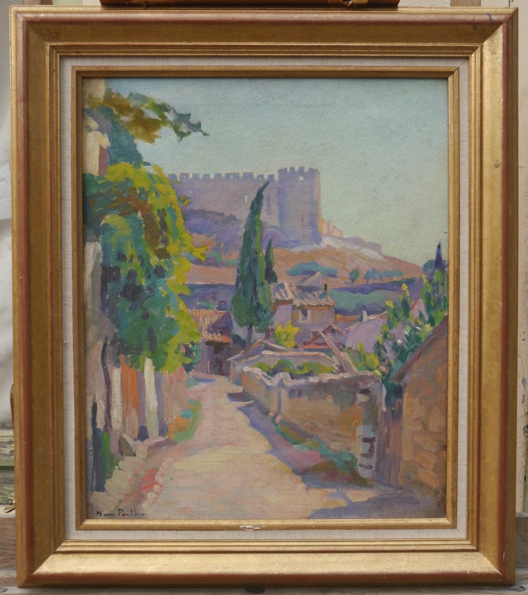 Henri Pailler (1876-1954). Villeneuve Lès Avignon, Fort Saint-andré-photo-2
