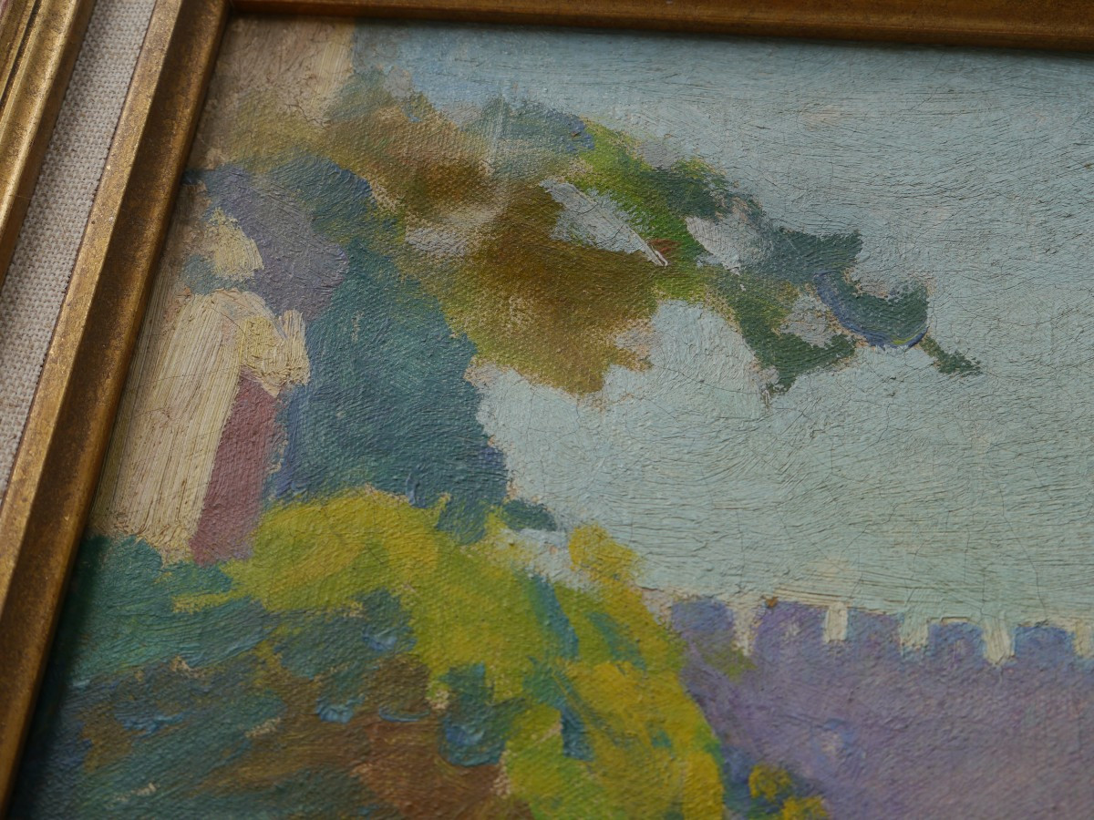 Henri Pailler (1876-1954). Villeneuve Lès Avignon, Fort Saint-andré-photo-7