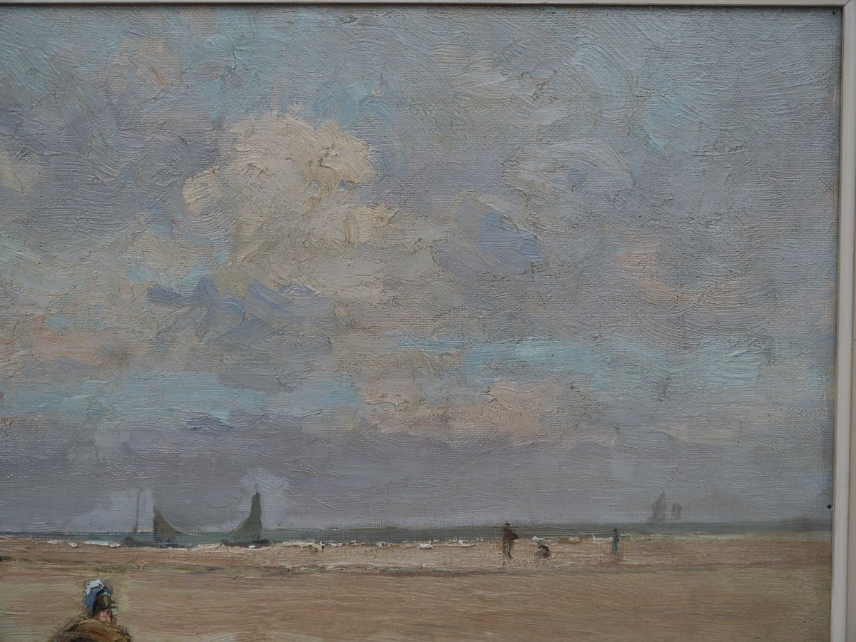 Berck Plage Shrimp Fishing, Henry Caron (1860-1941),abbeville-photo-1