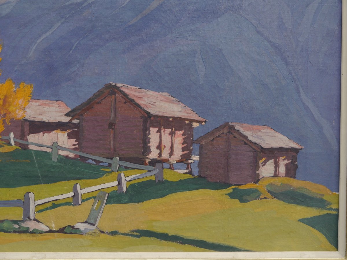 Suisse, Valais, les dents de Veisivi. Paul Léon BLÉGER (1889-1981)-photo-1