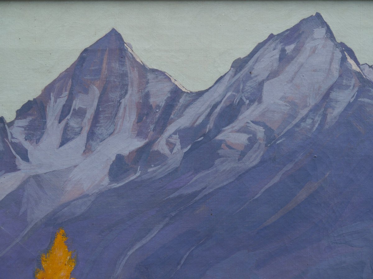 Suisse, Valais, les dents de Veisivi. Paul Léon BLÉGER (1889-1981)-photo-3