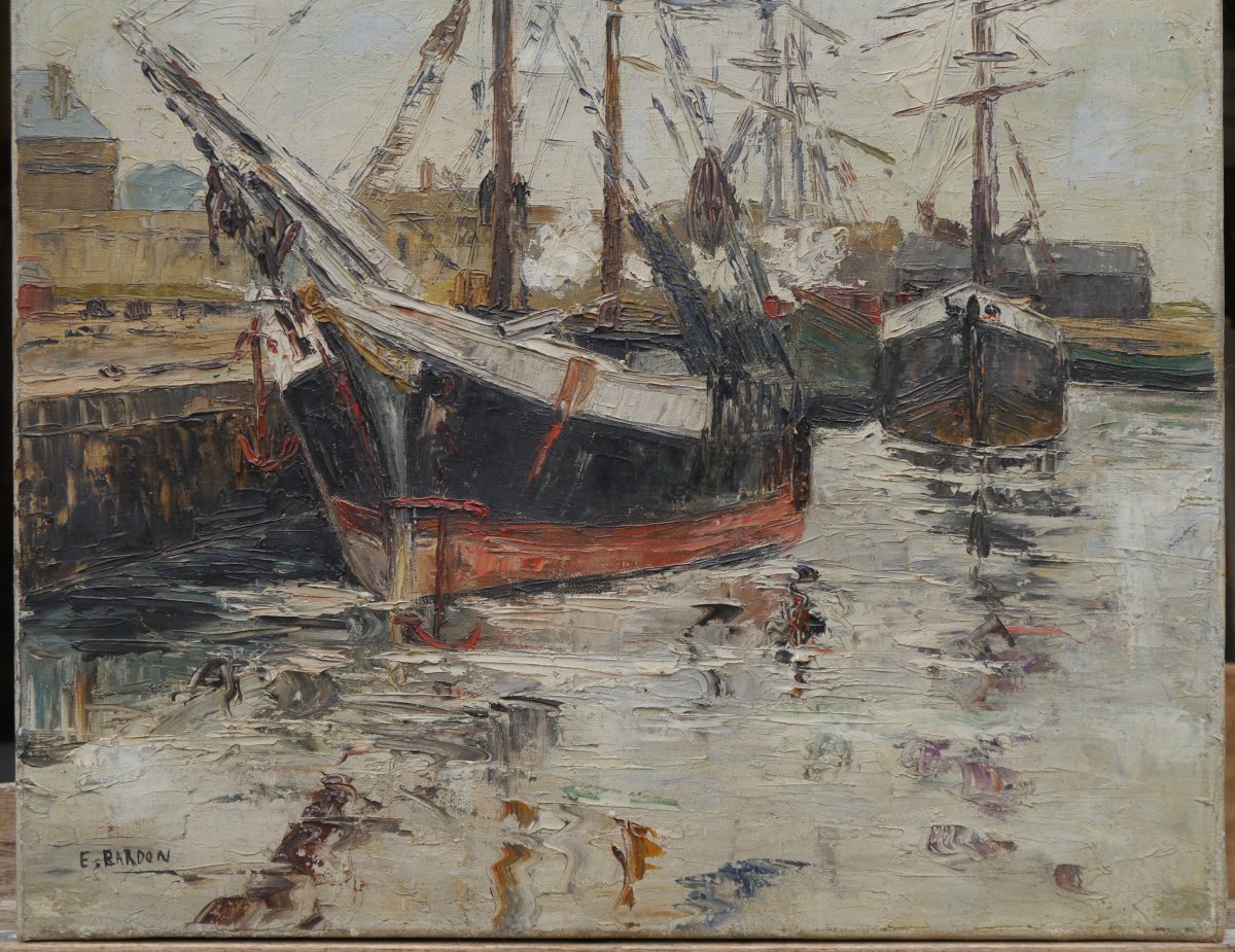 Saint-Malo, morutier, terre-neuvas, Bretagne. Elisabeth BARDON (1894-1984)-photo-3