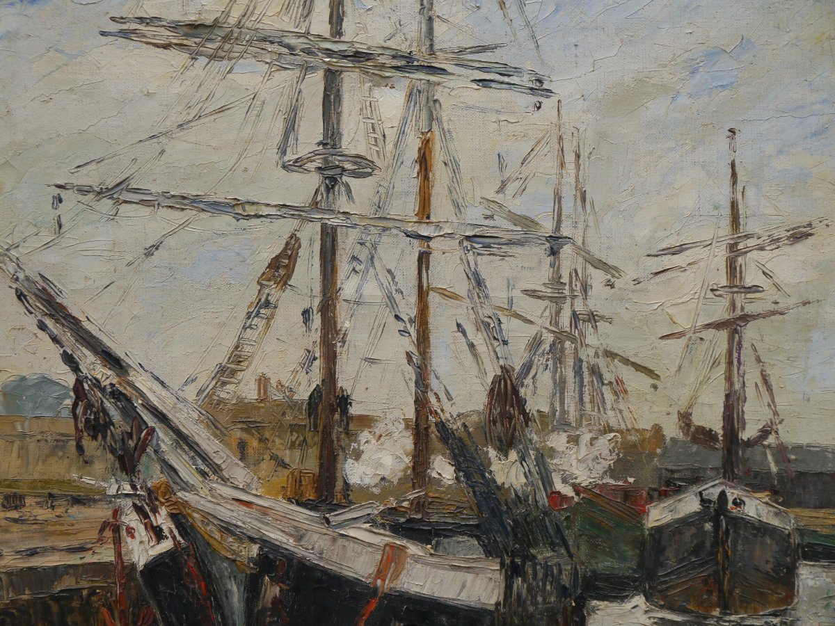 Saint-Malo, morutier, terre-neuvas, Bretagne. Elisabeth BARDON (1894-1984)-photo-1