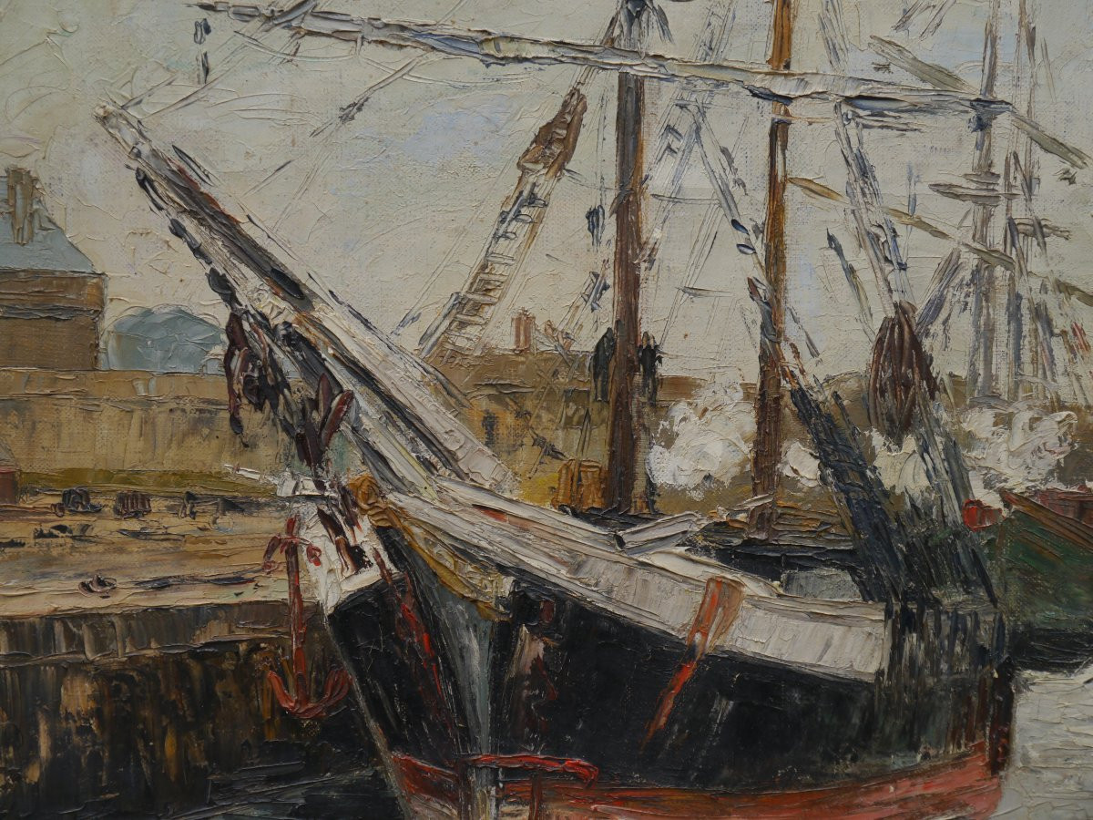 Saint-Malo, morutier, terre-neuvas, Bretagne. Elisabeth BARDON (1894-1984)-photo-3