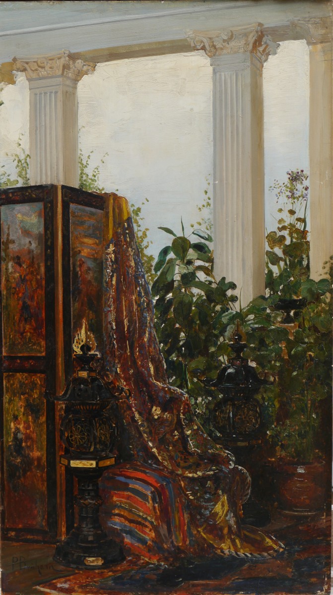 Oriental Interior. Paul Henri Breham (1850-1933)