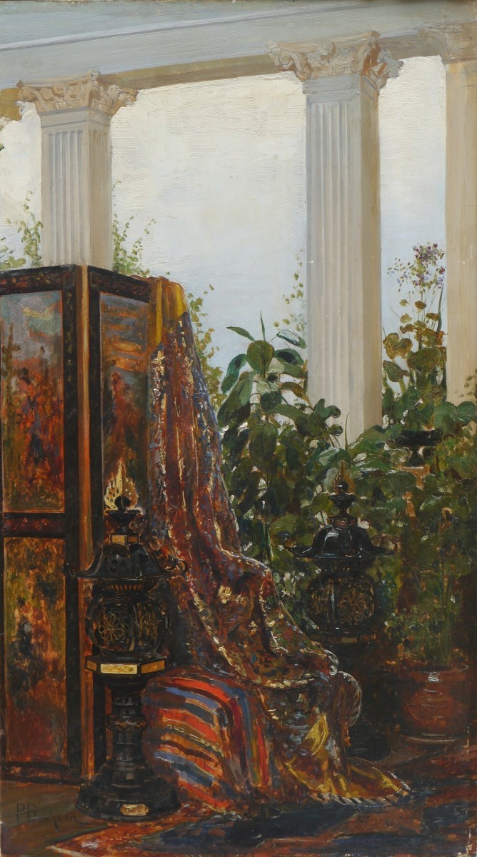 Oriental Interior. Paul Henri Breham (1850-1933)