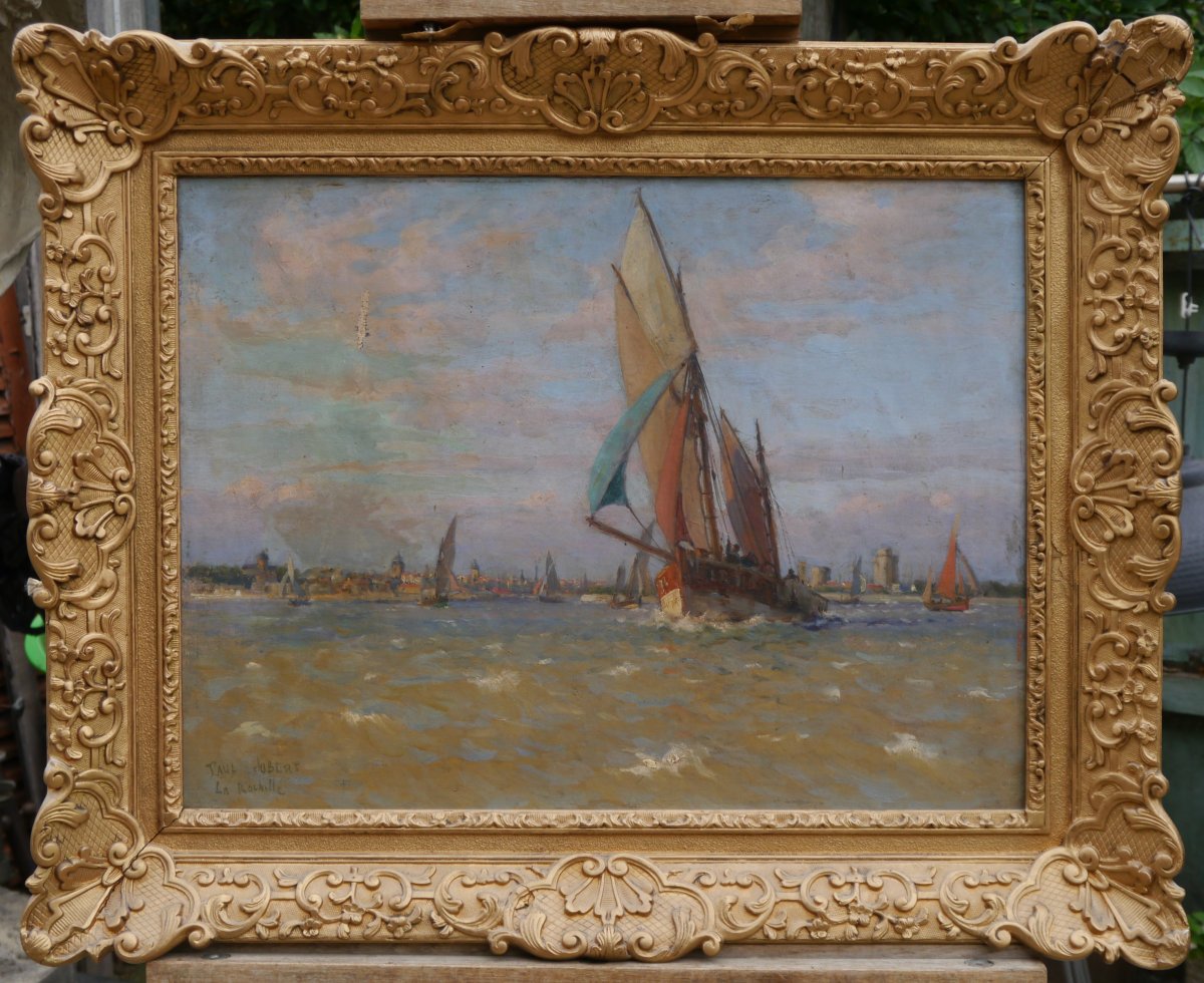 La Rochelle, voiliers. Paul C.F. JOBERT (1863-1942)-photo-2
