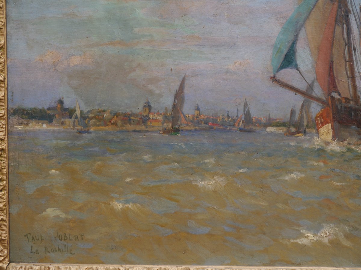 La Rochelle, voiliers. Paul C.F. JOBERT (1863-1942)-photo-3