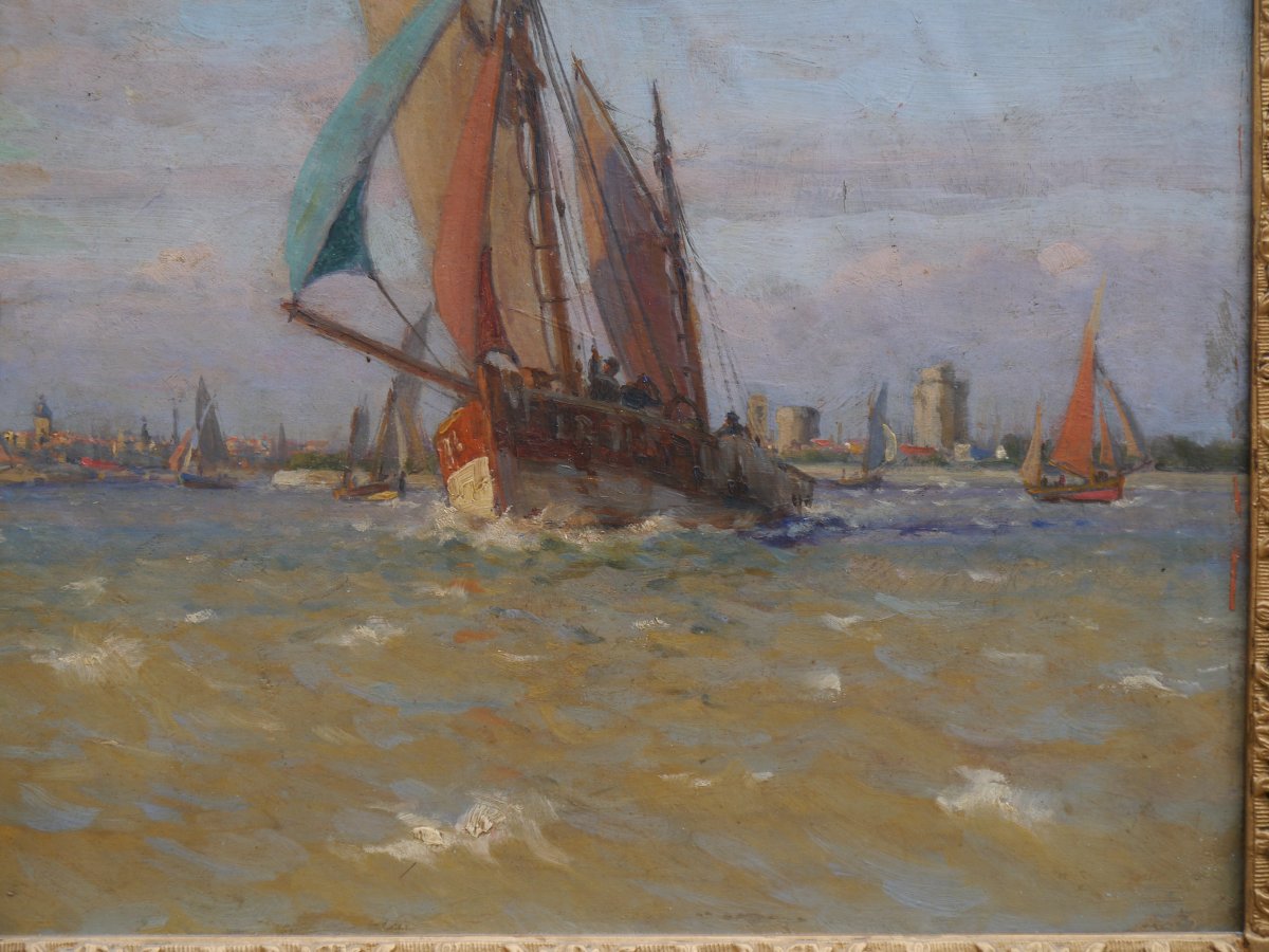 La Rochelle, voiliers. Paul C.F. JOBERT (1863-1942)-photo-4