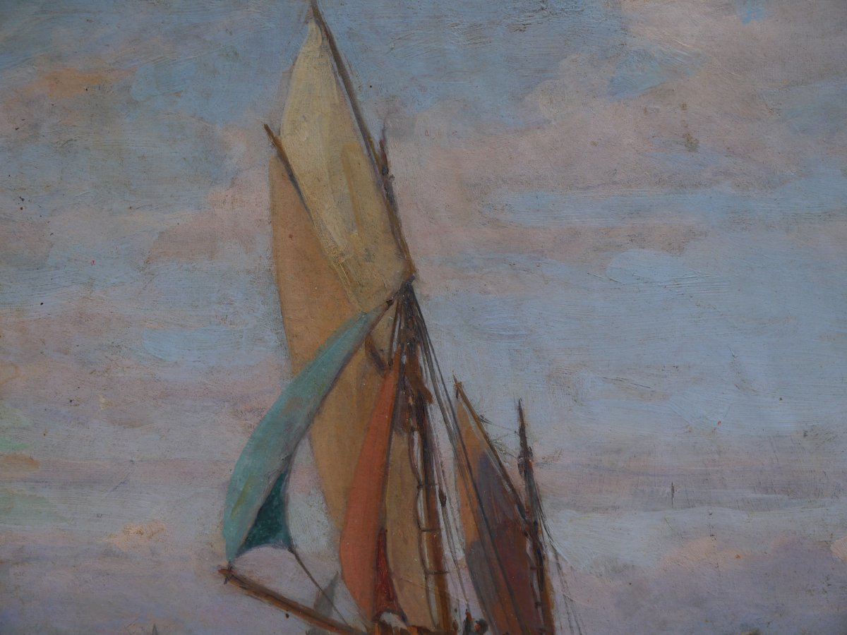 La Rochelle, voiliers. Paul C.F. JOBERT (1863-1942)-photo-2