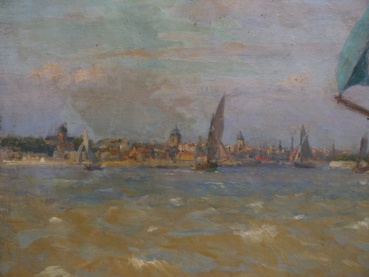 La Rochelle, voiliers. Paul C.F. JOBERT (1863-1942)-photo-5