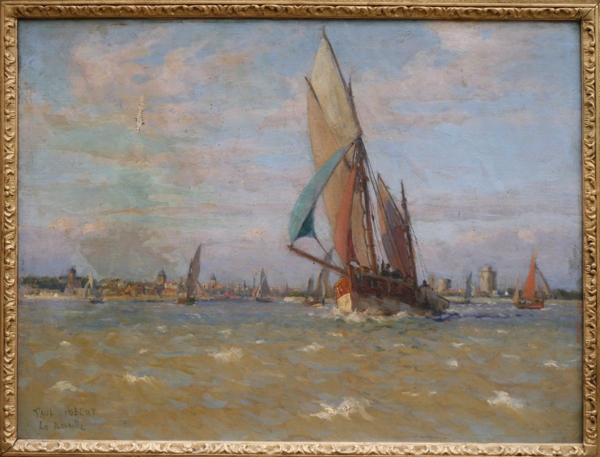 La Rochelle, voiliers. Paul C.F. JOBERT (1863-1942)