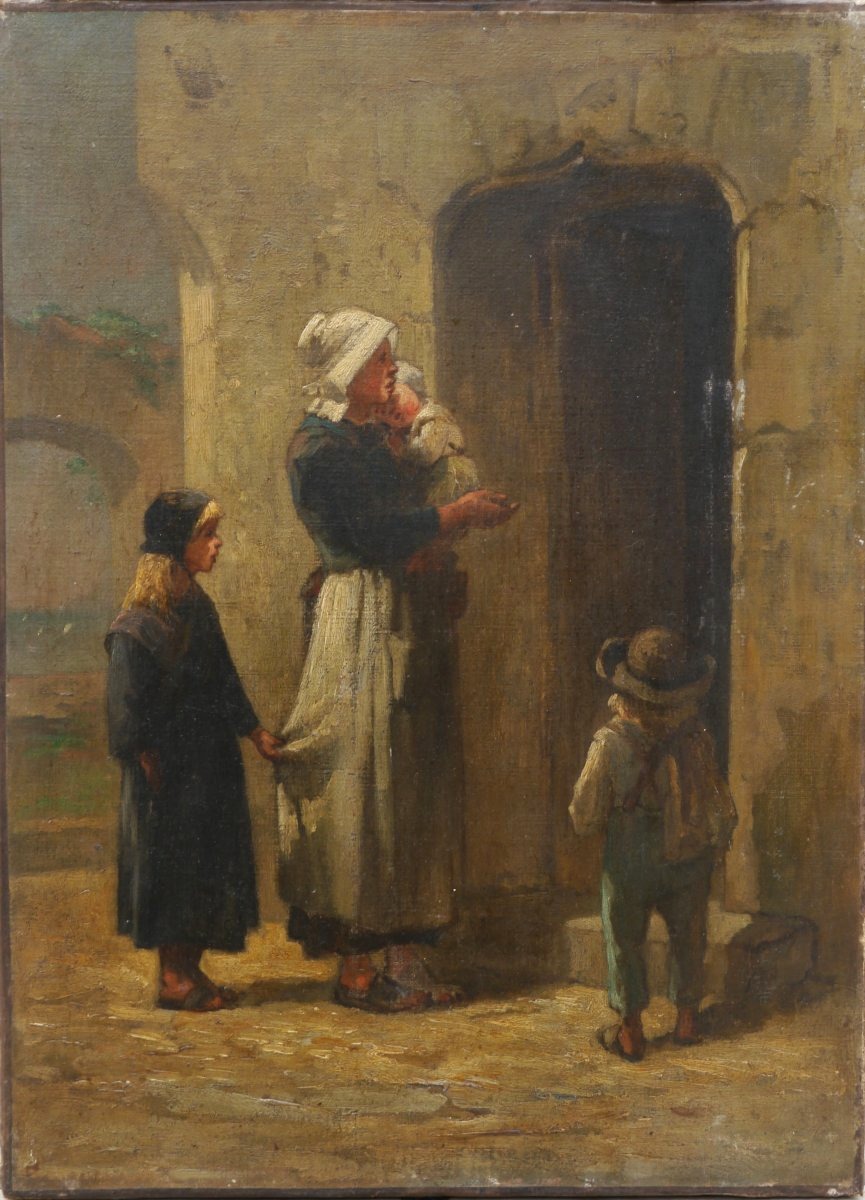 The Beggars, 19th Century French School.