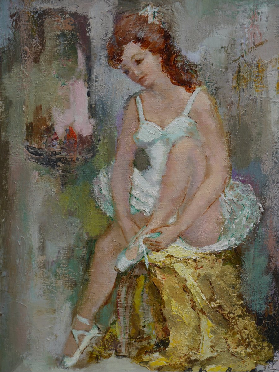 La danseuse, Ecole française XXè, G. Buchaillat-photo-4