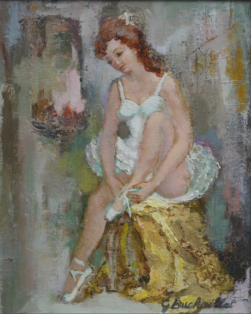 La danseuse, Ecole française XXè, G. Buchaillat