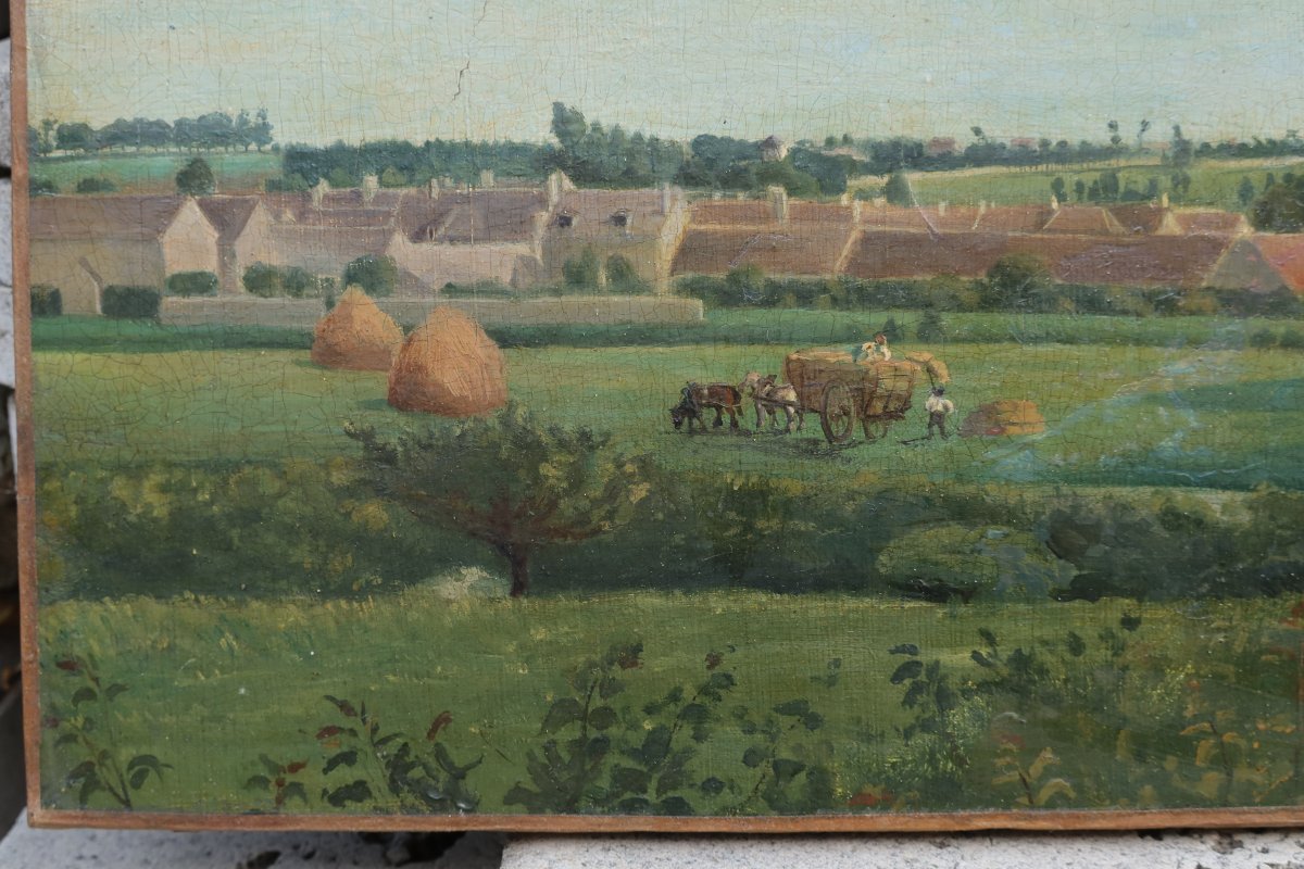 The Harvest, An Agricultural Scene. 19th-century School-photo-2