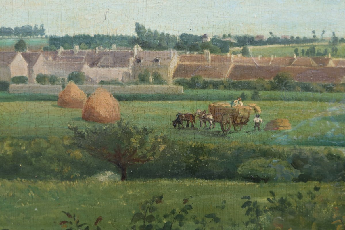 The Harvest, An Agricultural Scene. 19th-century School-photo-4