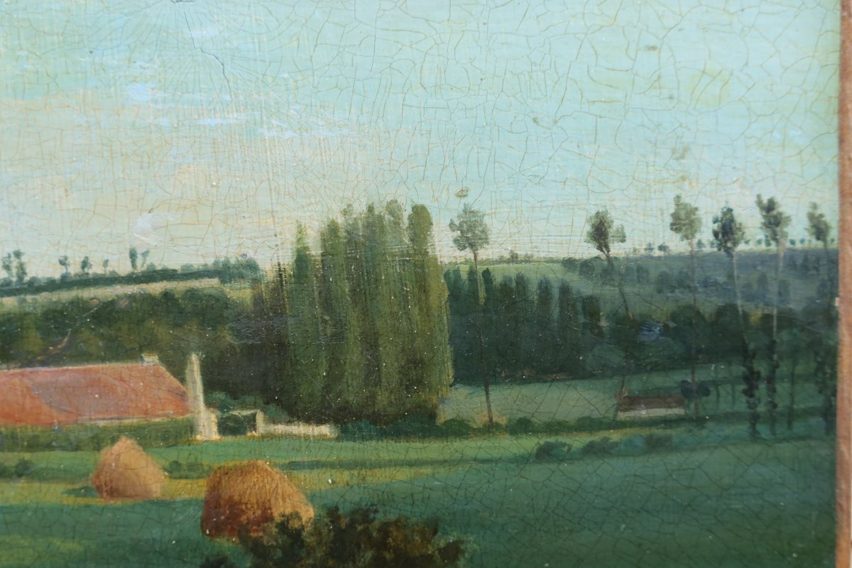 The Harvest, An Agricultural Scene. 19th-century School-photo-6