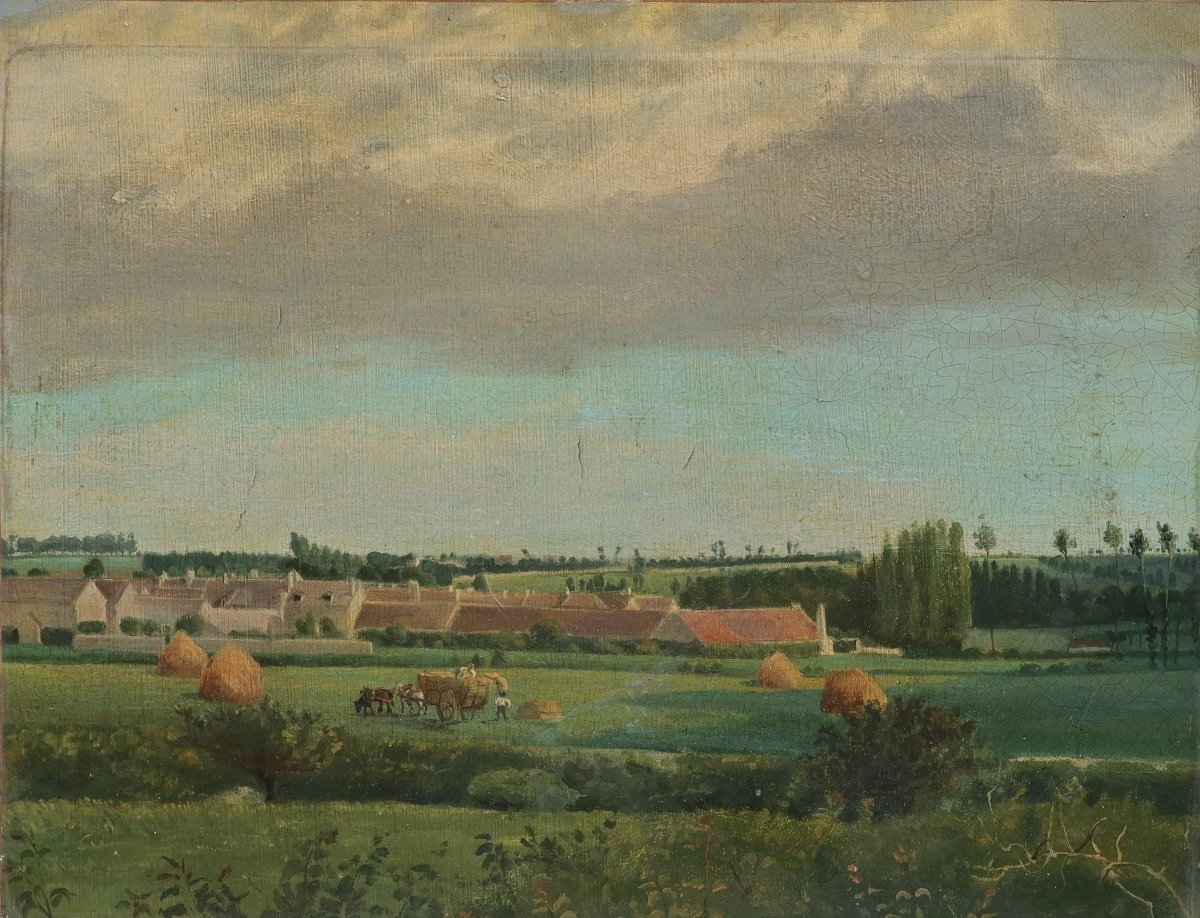 The Harvest, An Agricultural Scene. 19th-century School