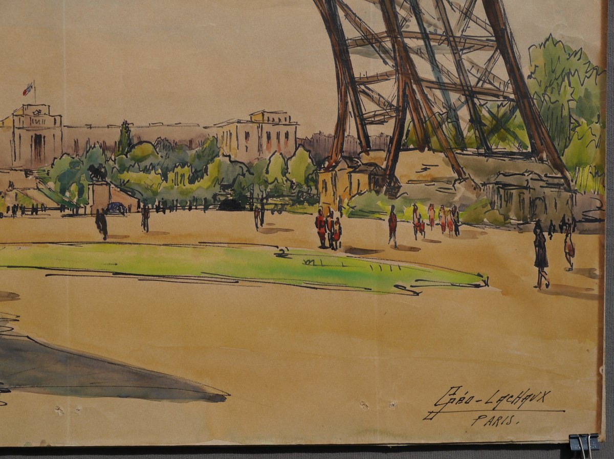 The Palais De Chaillot As Seen From The Eiffel Tower. Géo-lachaux (1891–?)-photo-4