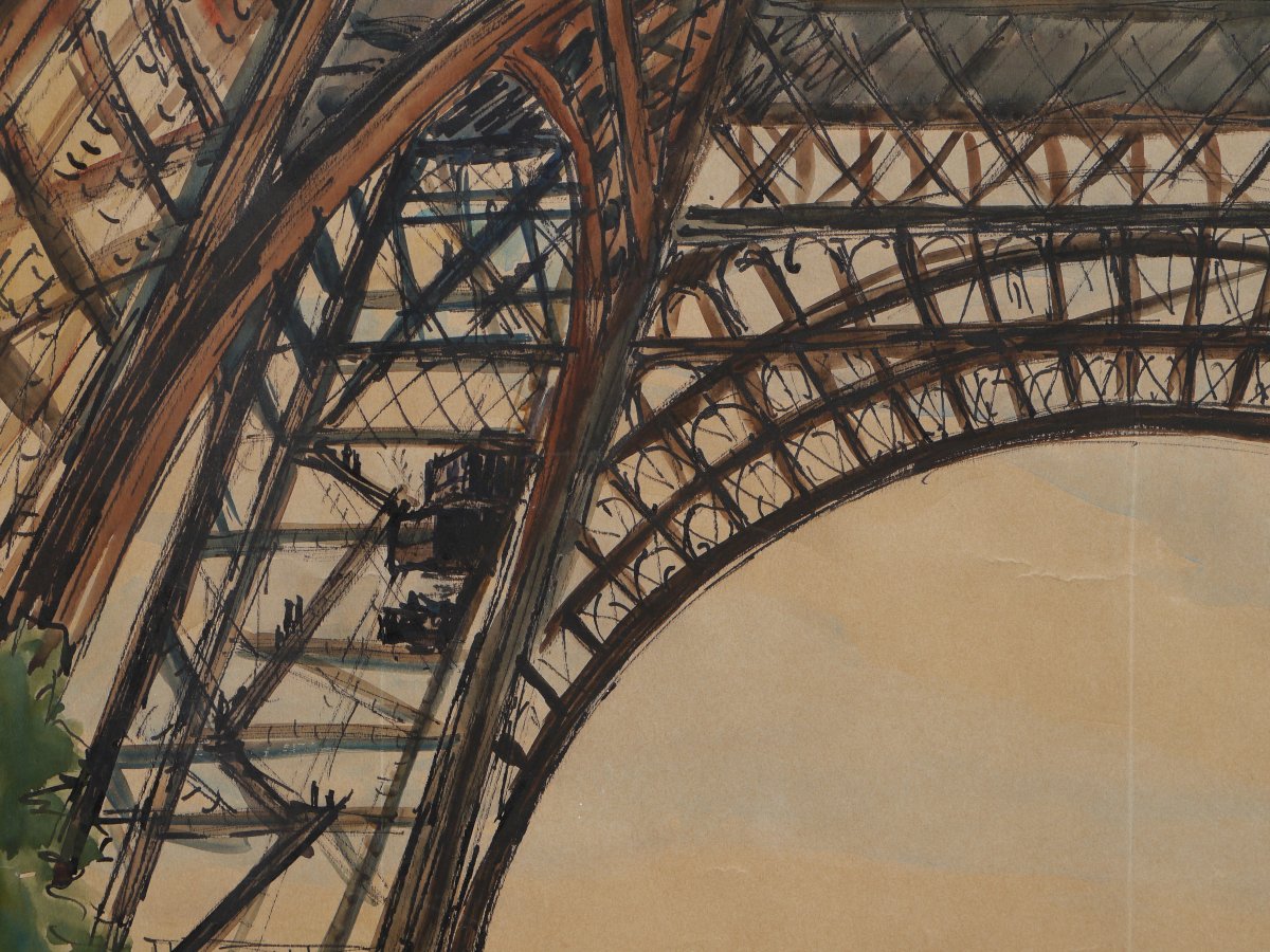 The Palais De Chaillot As Seen From The Eiffel Tower. Géo-lachaux (1891–?)-photo-2