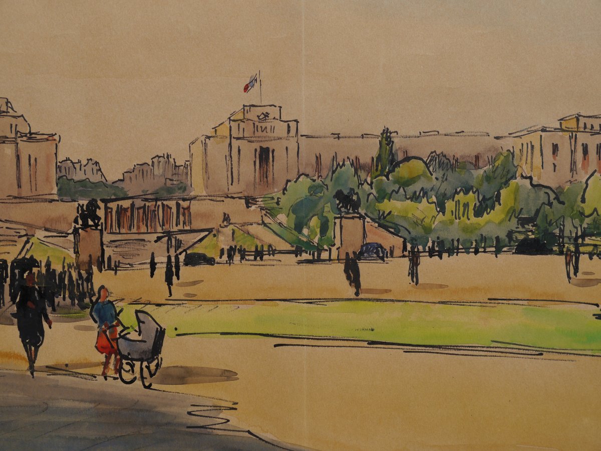 The Palais De Chaillot As Seen From The Eiffel Tower. Géo-lachaux (1891–?)-photo-5