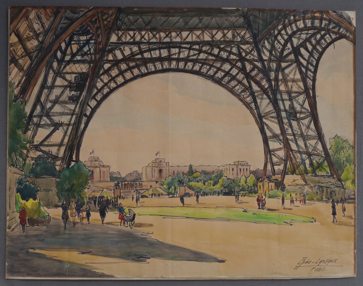 The Palais De Chaillot As Seen From The Eiffel Tower. Géo-lachaux (1891–?)-photo-8