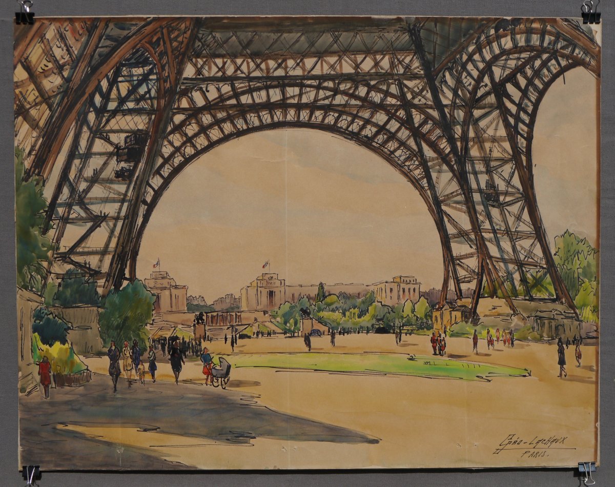 The Palais De Chaillot As Seen From The Eiffel Tower. Géo-lachaux (1891–?)