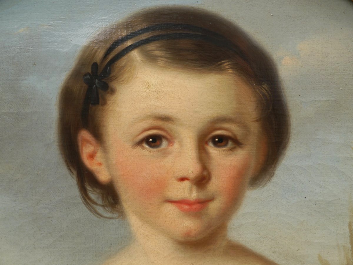 Portrait de fille vers 1850. Léonie PRIN (1820-?) -photo-4