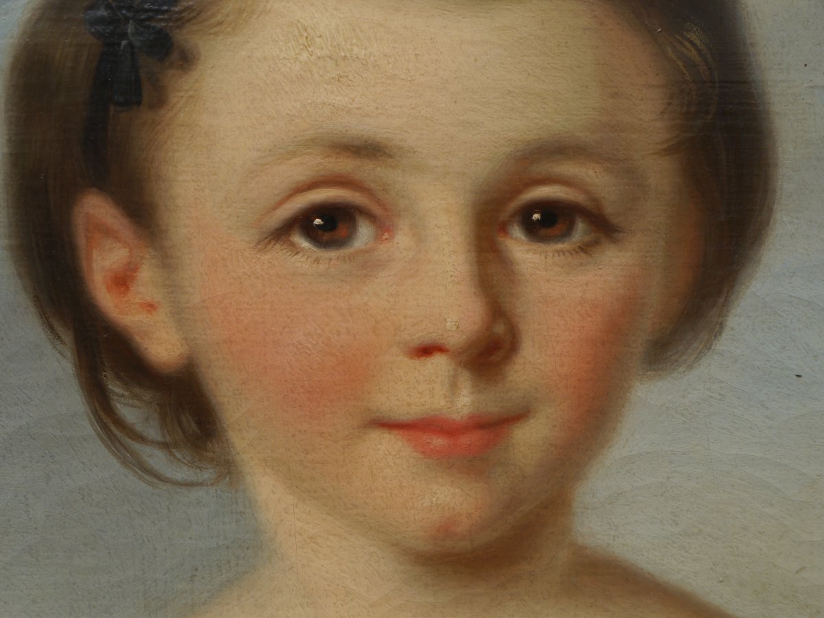 Portrait de fille vers 1850. Léonie PRIN (1820-?) -photo-4