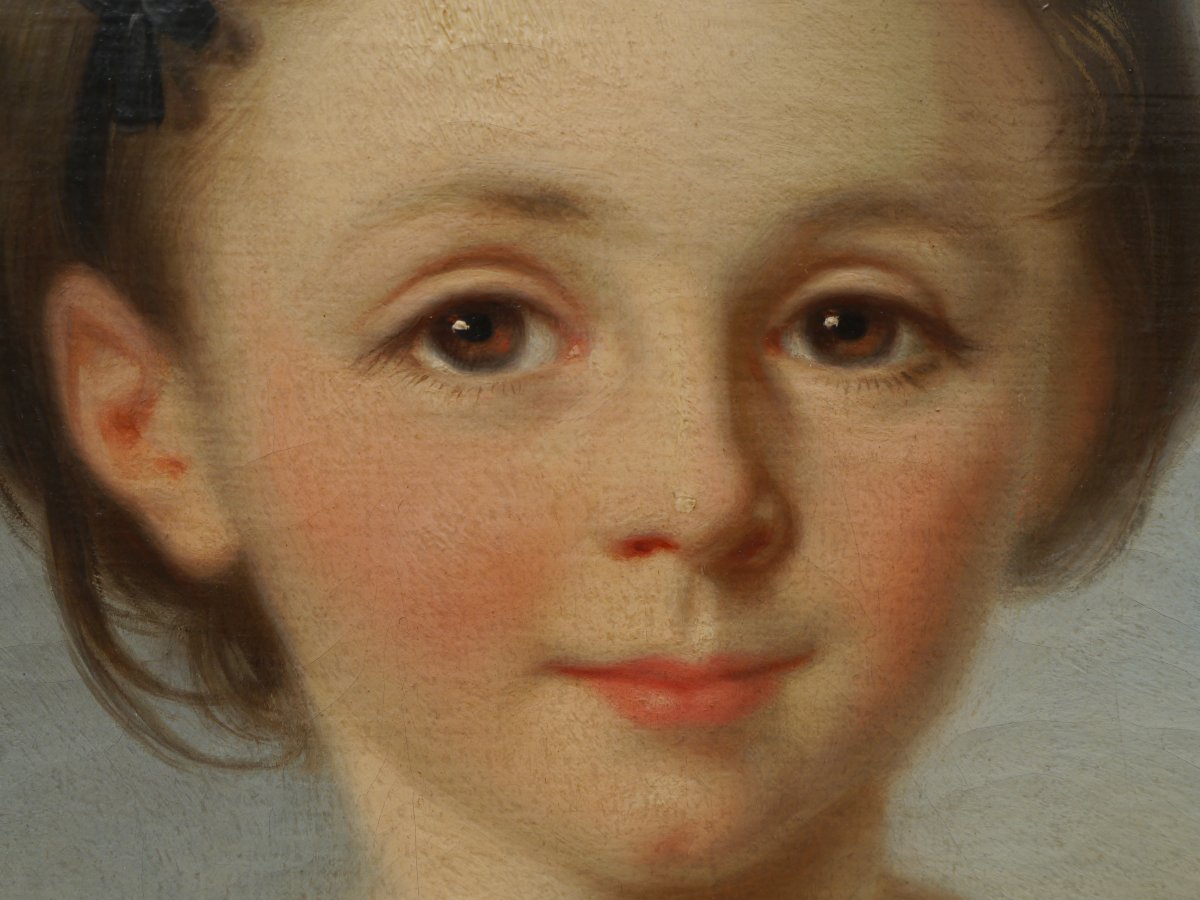 Portrait de fille vers 1850. Léonie PRIN (1820-?) -photo-5