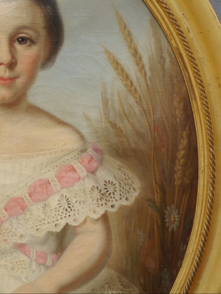 Portrait de fille vers 1850. Léonie PRIN (1820-?) -photo-6