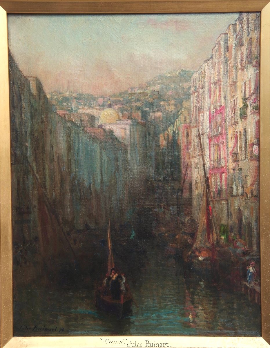 Vue d'Italie 1876, Capri, Procida, Naples ?Jules Ruinart DE BRINANT (1838-1898)