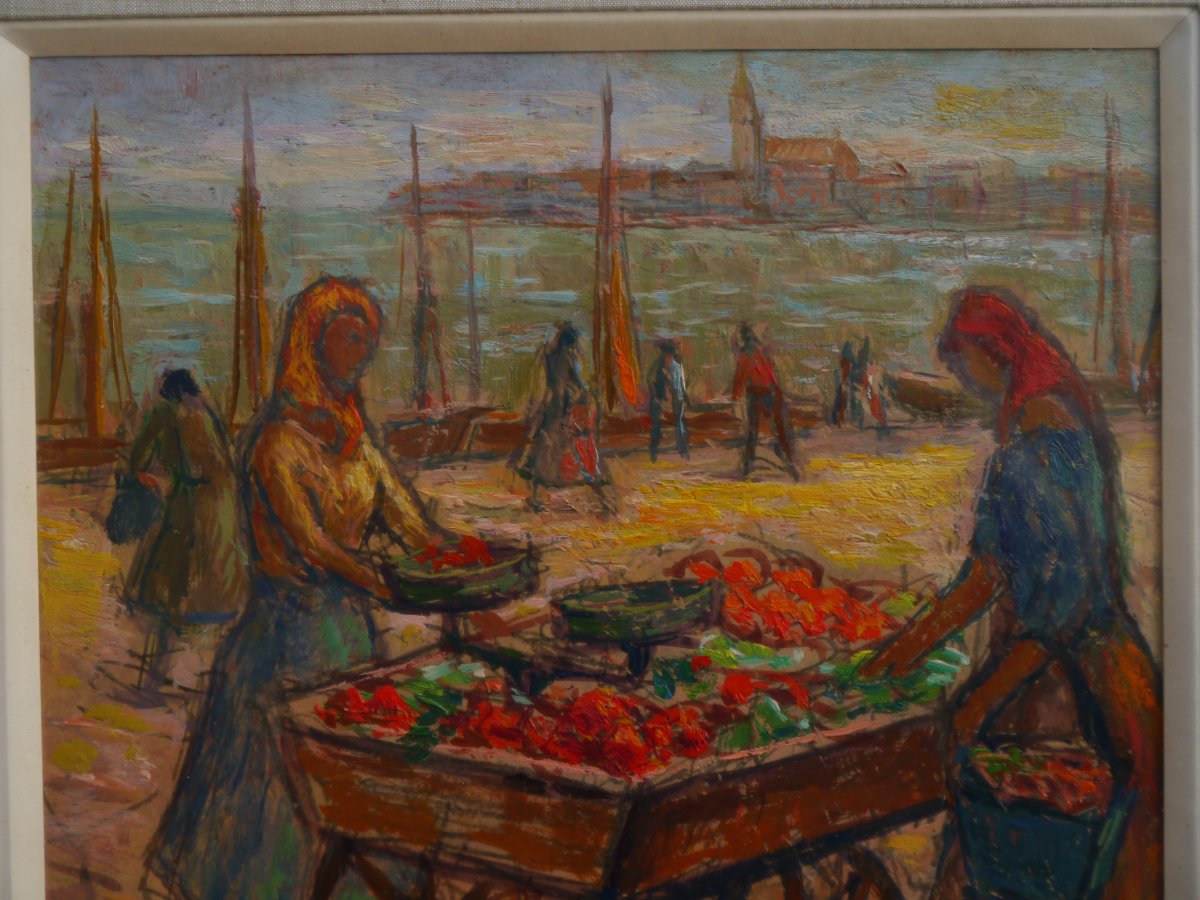 Paul SCORTESCO (1895-1976), Roumanie. Marchandes à Venise-photo-1