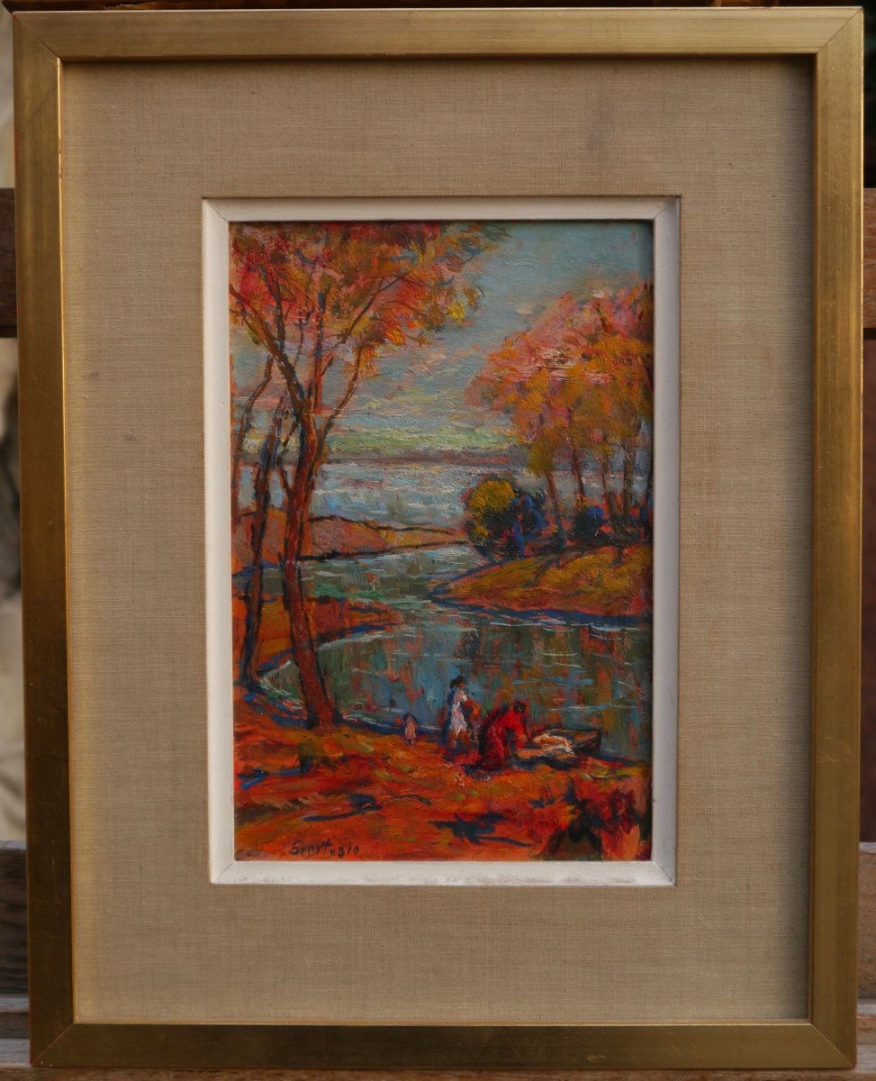 Paul Scortesco (1895–1976), Romania. Lively Landscape-photo-2