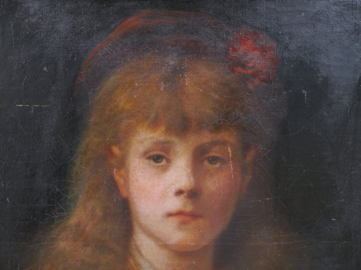 Louis Frédéric Schützenberger (1825–1903). Portrait Of His Daughter Hélène-photo-4