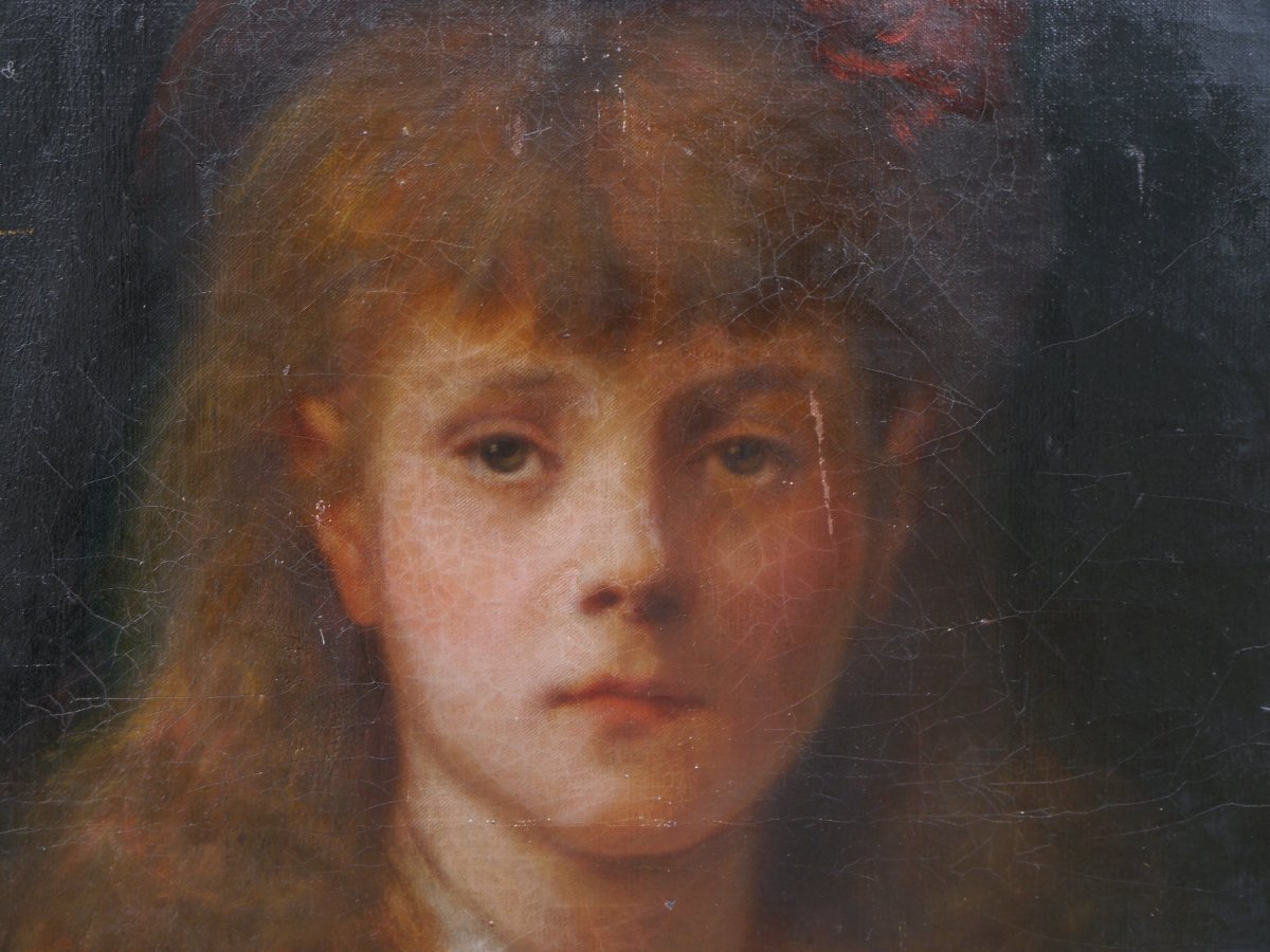 Louis Frédéric Schützenberger (1825–1903). Portrait Of His Daughter Hélène-photo-1