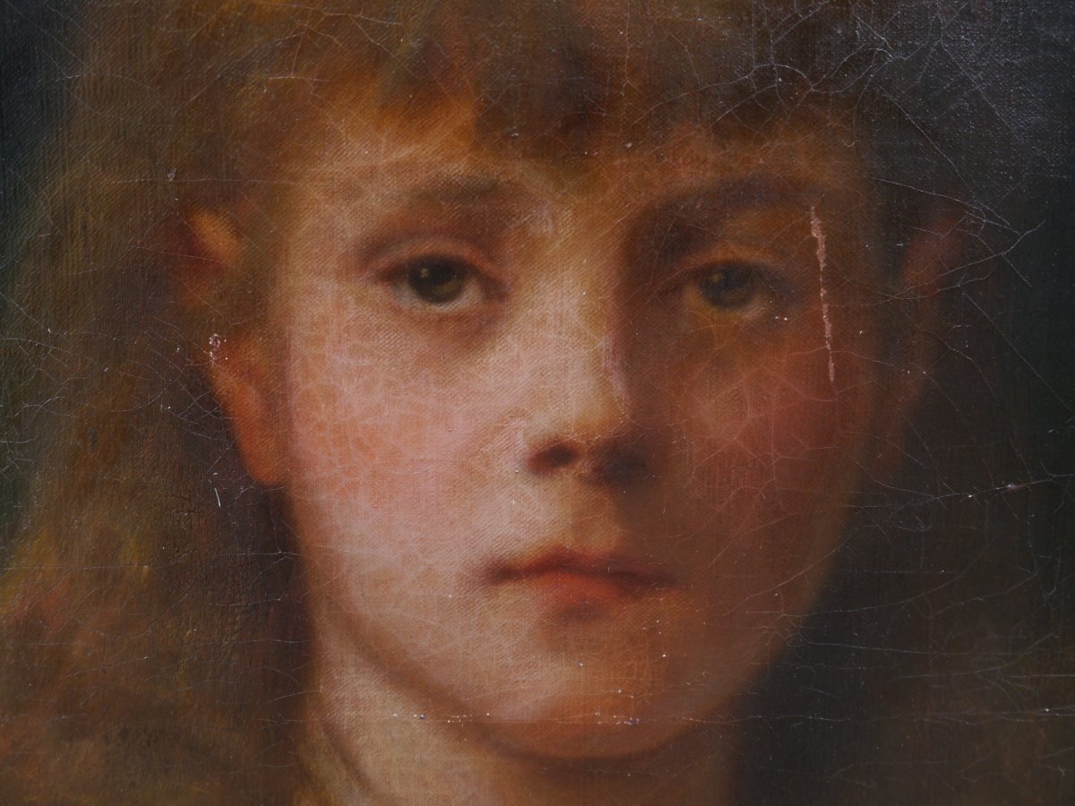 Louis Frédéric Schützenberger (1825–1903). Portrait Of His Daughter Hélène-photo-2