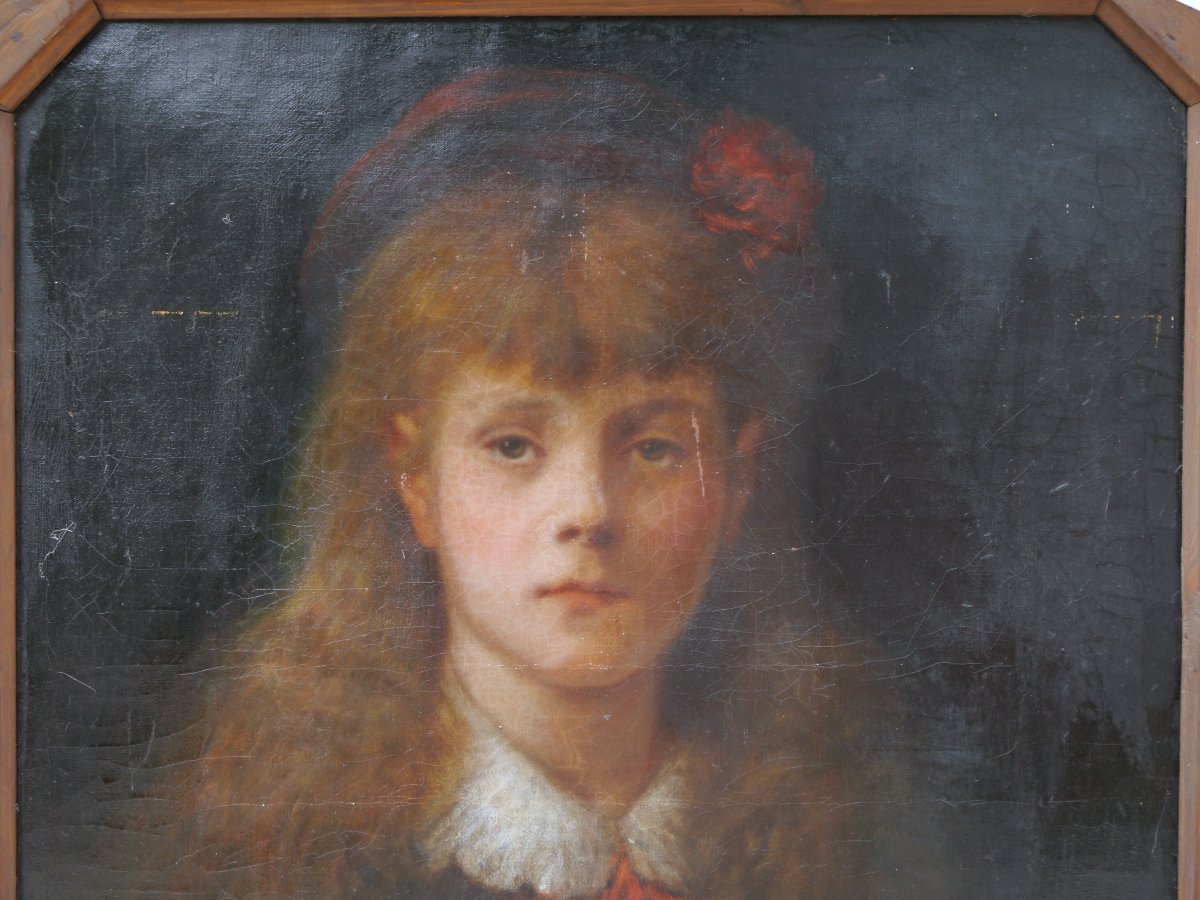 Louis Frédéric Schützenberger (1825–1903). Portrait Of His Daughter Hélène-photo-5