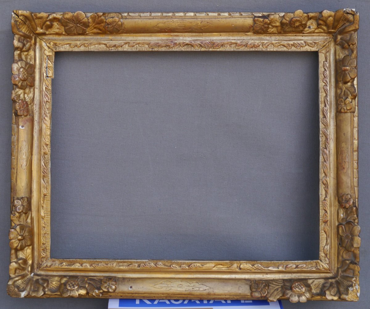 Cadre 18è régence chêne redoré à restaurer-photo-2