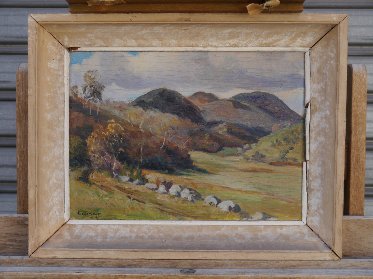Ernest CHANONAT (1907-1995). Paysage d'Auvergne, Puy-de-Dôme, Murol-photo-3
